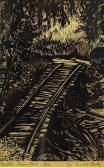 BELA Gy Szabo 1905-1985,Drumul de fier / Railroad,1962,GoldArt RO 2017-04-26