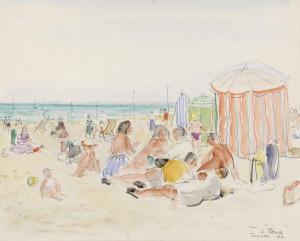 BELA RONA Adelbert 1907-1977,Trouville la Plage,1957,Etienne de Baecque FR 2012-02-04