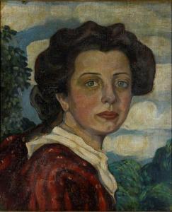 BELANYI Victor 1877-1955,Fiatal lány portréja,ARTE HU 2022-04-07