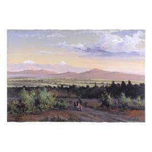 BELAUZARAN Leon 1944,Vista del Valle de México con el Popocatépetl y el,Morton Subastas 2018-01-06