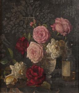 BELCHER George Frederick A 1875-1947,Roses in a glass bow,Duke & Son GB 2022-06-30