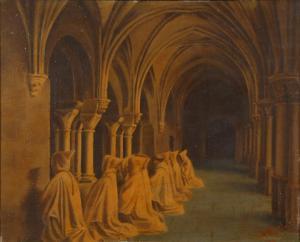 BELGIAN SCHOOL,Les moines,Brussels Art Auction BE 2016-10-25