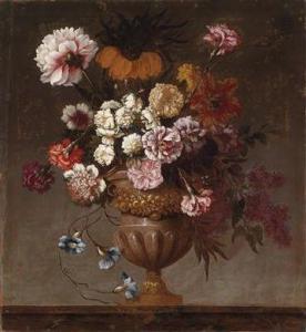 BELIN Jean Baptiste II,A floral still life in a magnificent vase,Palais Dorotheum 2011-10-12
