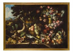 BELIN Jean Baptiste II 1688-1730,Natura morta con cacciagione, pesci, frutti ,Wannenes Art Auctions 2019-05-29