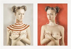Belkina Katerina 1974,RUSSIAN FOR KAHLO. WHITE/ FOR KAHLO. RED,2007,Sotheby's GB 2017-11-14