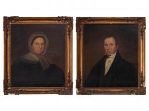 BELKNAP Zedekiah,Mr. and Mrs. Proctor, Possibly Thomas and Abigail ,c. 1820,Hindman 2023-11-03
