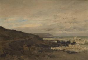 BELLÉE de Léon Le Goaebe 1846-1891,Vue de la côte en Bretagne,1873,Horta BE 2013-01-21
