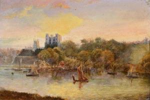 BELL Alan 1800-1900,On the Medway,1901,Mallams GB 2015-09-17