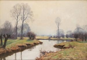 BELL Artur 1876-1966,Rhine landscape,Desa Unicum PL 2021-04-20