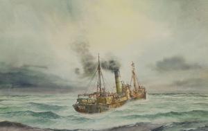 BELL David C 1950,Grimsby Trawler 'Octaves' at Sea,David Duggleby Limited GB 2022-01-29
