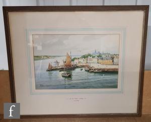 BELL David 1884-1966,Off Newlyn, Cornwall,1945,Fieldings Auctioneers Limited GB 2021-05-20