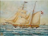 BELL E.W 1800,The Two-Masted Danish Brigantine Fraternitas Passi,1873,Charles Miller Ltd 2017-05-02