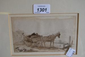 BELL John Clement,figure with a horse drawn cart,Lawrences of Bletchingley GB 2018-07-17