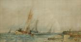 BELL John D 1865-1910,Fishing Boats off the Coast,1875,David Duggleby Limited GB 2020-08-01