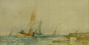BELL John D 1865-1910,Fishing Boats off the Coast,1875,David Duggleby Limited GB 2019-12-06