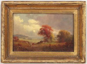 BELL John W. 1846-1895,pastoral autumn landscape,South Bay US 2023-05-25