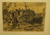 BELLAARD Henk 1896-1975,Quayside scene,1963,David Duggleby Limited GB 2009-01-17