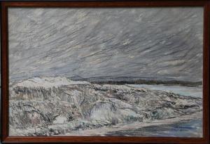 BELLAN Gilbert Louis 1868-1938,La Pompelle, paysage de dune au bord de la mer,Art Valorem 2022-04-13