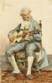 BELLANDI Ernesto 1842-1916,Suonatore di chitarra in costume settecentesco.,Gonnelli IT 2020-05-26