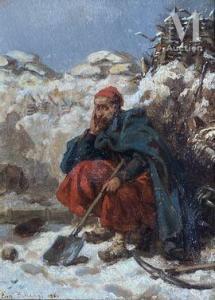 BELLANGE Eugene 1837-1895,Zouave au repos,1860,Millon & Associés FR 2021-12-01