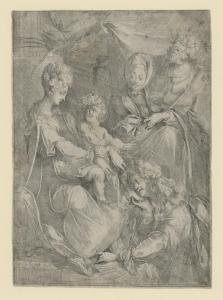 BELLANGE Jacques,Die heilige Familie mit Anna und Maria Magdalena,Galerie Bassenge 2023-06-07