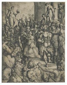 BELLANGE Jacques 1580-1616,The Martyrdom of Saint Lucy,Christie's GB 2021-12-09