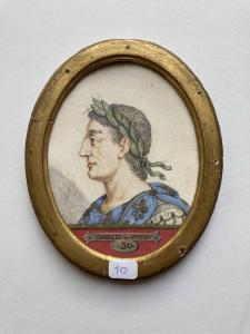 BELLANGE Thierry 1594-1638,Portrait de profil gauche de Charles Le Simple (87,Artprecium 2021-10-05