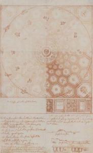 BELLANGER François Joseph,Projet d'une coupole avec caissons hexagonaux, thè,Daguerre 2021-12-15