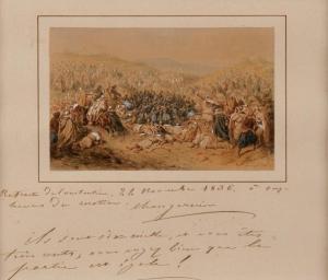 BELLANGER Hyppolite 1800-1866,La Retraite de Constantine,1845,Binoche et Giquello FR 2014-11-16