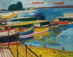 BELLANY John 1942-2013,BOATS IN A HARBOUR,Great Western GB 2023-03-31