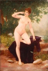 BELLAVOINE,Nudo di donna sullo sfondo di un paesaggio lacustre,Antonina IT 2009-02-20