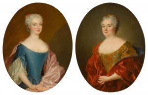 BELLE Alexis Simon 1674-1734,A pair of female portraits,Sotheby's GB 2024-04-10