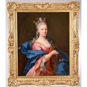 BELLE Alexis Simon 1674-1734,Portrait de femme à la natte,Herbette FR 2023-05-07