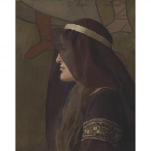 BELLERY DESFONTAINES Henri Jules Ferd 1867-1909,The Veil,1893,Christie's GB 2022-01-26