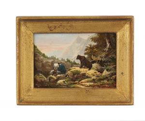 BELLET DU POISAT Joseph Alfred 1823-1883,Deux Amateurs,New Orleans Auction US 2017-01-29