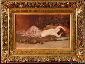 BELLET Pierre Auguste 1865-1924,Odalisque au repos,Osenat FR 2024-04-07