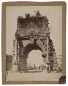 BELLI LUIGI 1848-1919,Arco di Druso con guardia dell'esercito francese,1865,Boetto IT 2015-11-03