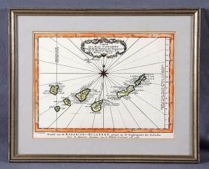 BELLIN Jacques Nicolas 1703-1772,Mapa de Canarias,1746,Subastas Galileo ES 2017-04-27