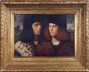 BELLINI Giovanni 1430-1516,Portrait de deux patriciens de Venise,Galerie Moderne BE 2022-09-05