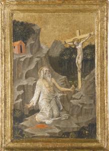 BELLINI Jacopo 1400-1470,SAINT JEROME IN THE WILDERNESS,1470,Sotheby's GB 2014-07-10
