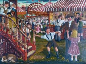 BELLIS ERIC 1946,A Fairground Scene,Capes Dunn GB 2012-07-31