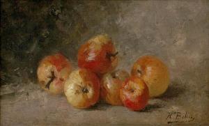 BELLIS Hubert 1831-1902,Stilleven met appelen,Bernaerts BE 2018-05-03