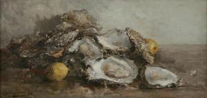 BELLIS Hubert 1831-1902,Stilleven met oesters,Bernaerts BE 2018-05-03