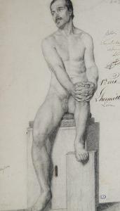 BELLOC Auguste 1800-1867,Standing male nude,Rosebery's GB 2021-08-19