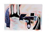 BELLON ALBERTO 1952,Figuras abstractas en movimiento y maceta,Morton Subastas MX 2014-10-18