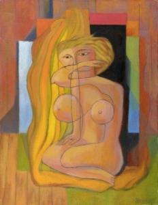 BELLON Loris 1909-1998,Jeune fille,1971,Etienne de Baecque FR 2010-05-27