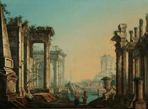 BELLOTTI CANALETTI D,Classical Ruins,1771,Weschler's US 2009-09-26