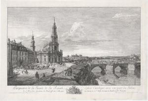 BELLOTTO Bernardo 1721-1780,Perspective de la Facade de la Roiale Eglise Cato,1748,Galerie Bassenge 2023-06-07