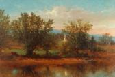 BELLOWS Albert Fitch 1829-1883,River landscape,Butterscotch Auction Gallery US 2019-03-30