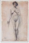 BELLOWS George Wesley 1882-1925,NUDE FEMALE,Apple Tree Auction Center US 2016-10-21